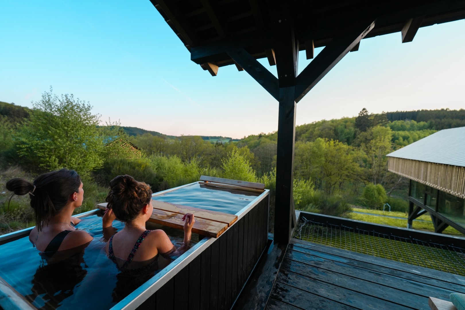 hot tub with panoramic view