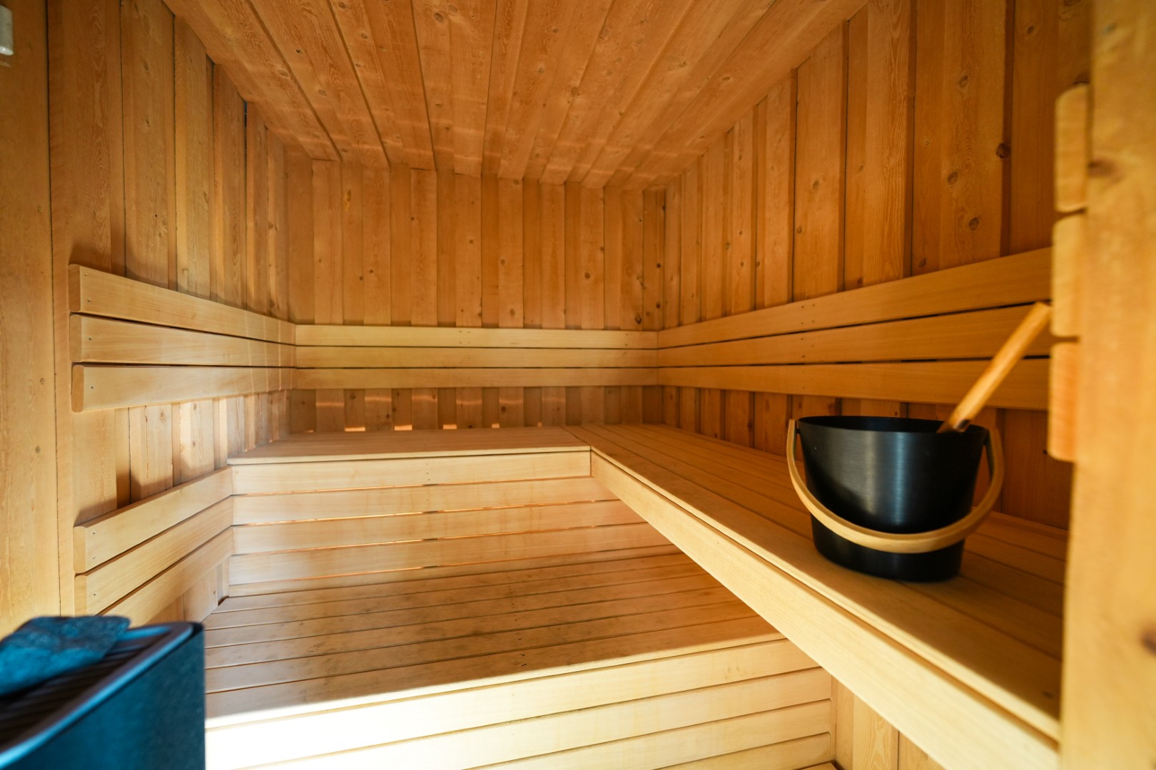 Interior of sauna