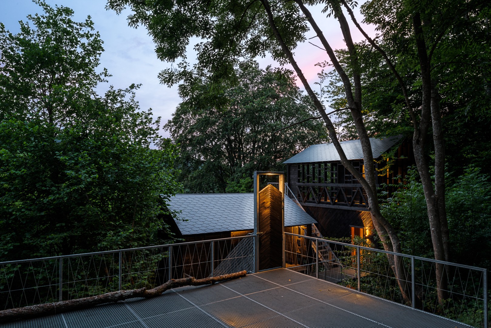 cabin surrounded by trees, Belgium
